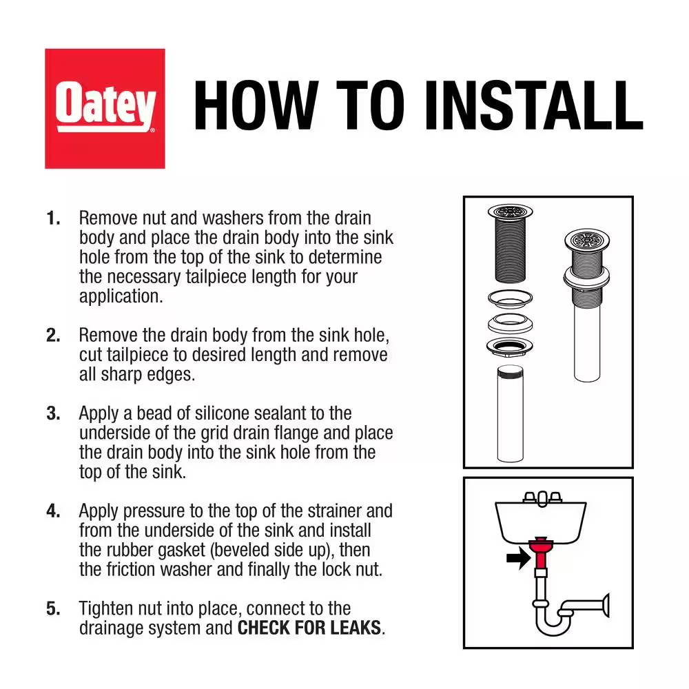 Designline Chrome-Plated Brass Grid Drain without Overflow