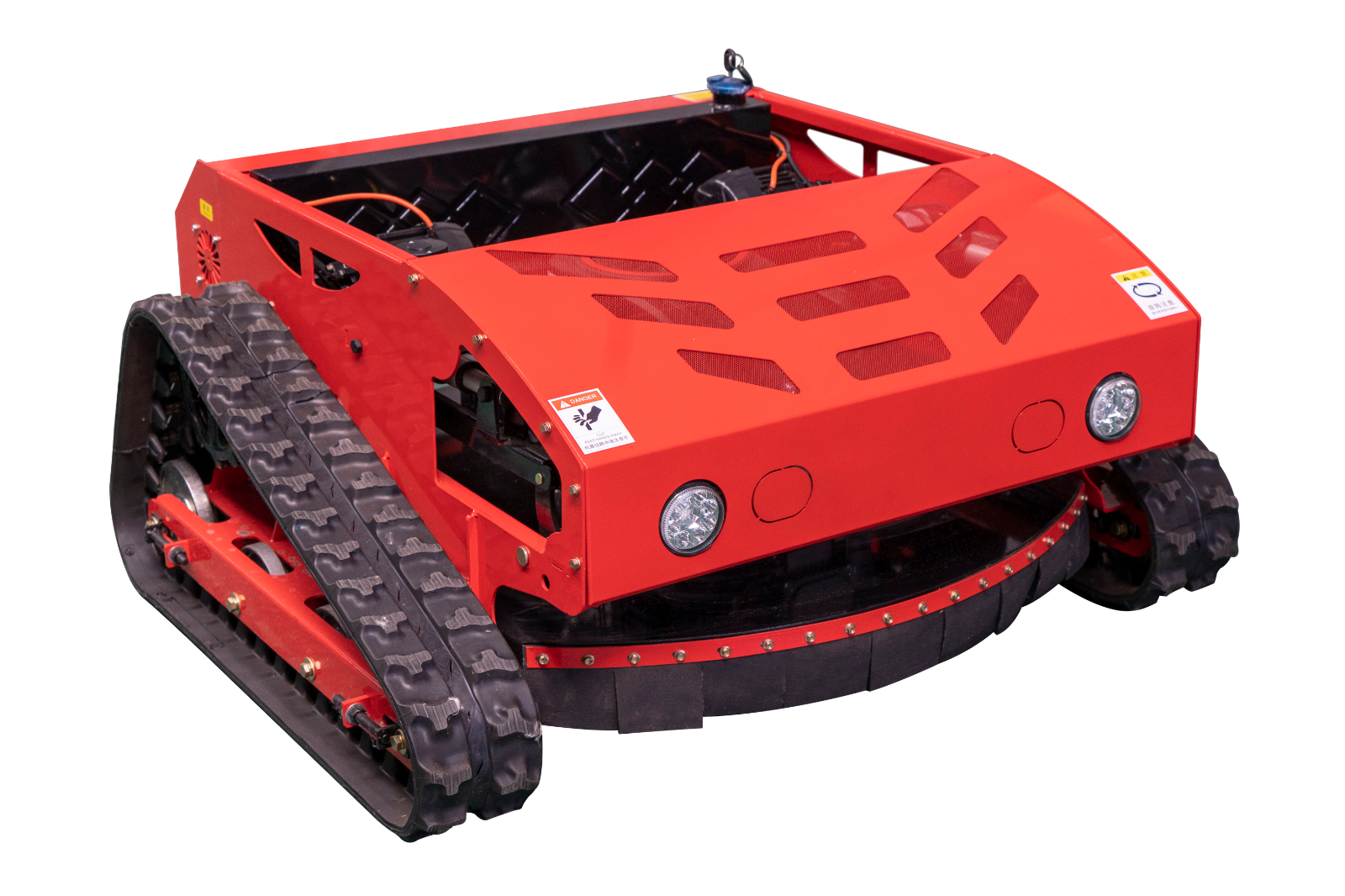 16 HP Remote Control Crawler Mower Adjustable Mowing Height Petrol Lawn Mower