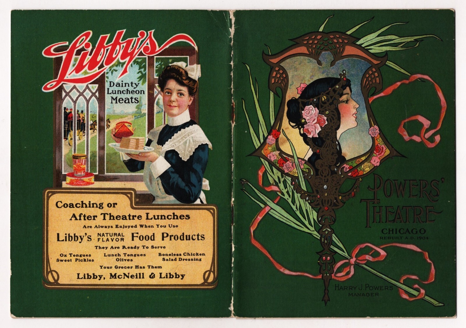 Tyrone Power Sr. "THE SERVANT IN THE HOUSE" Walter Hampden 1908 Chicago Program