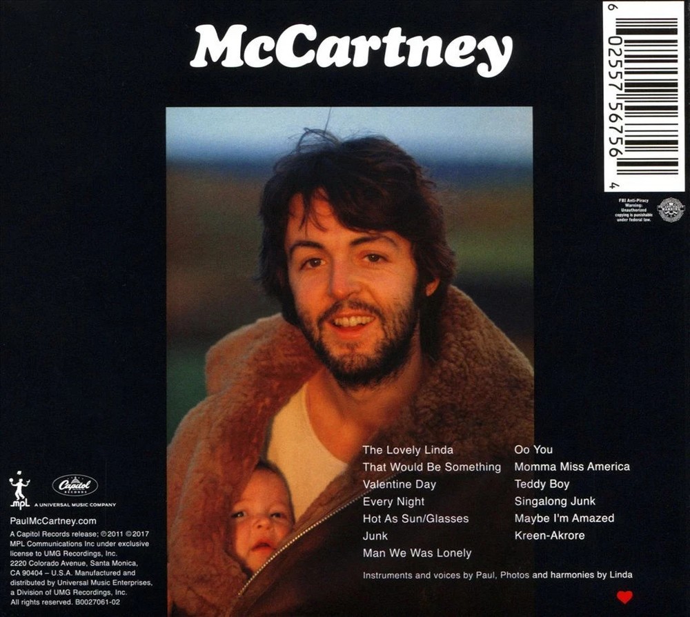 PAUL MCCARTNEY McCartney *SEALED* CD
