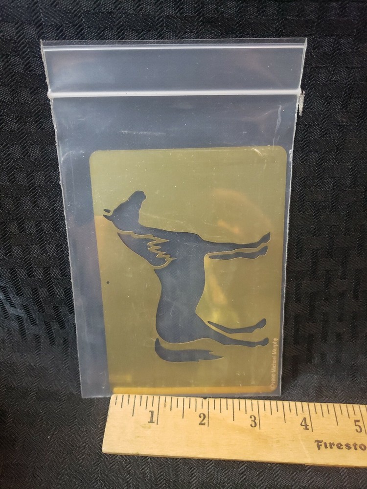 1990 Michael Murphy Brass Horse Stencil