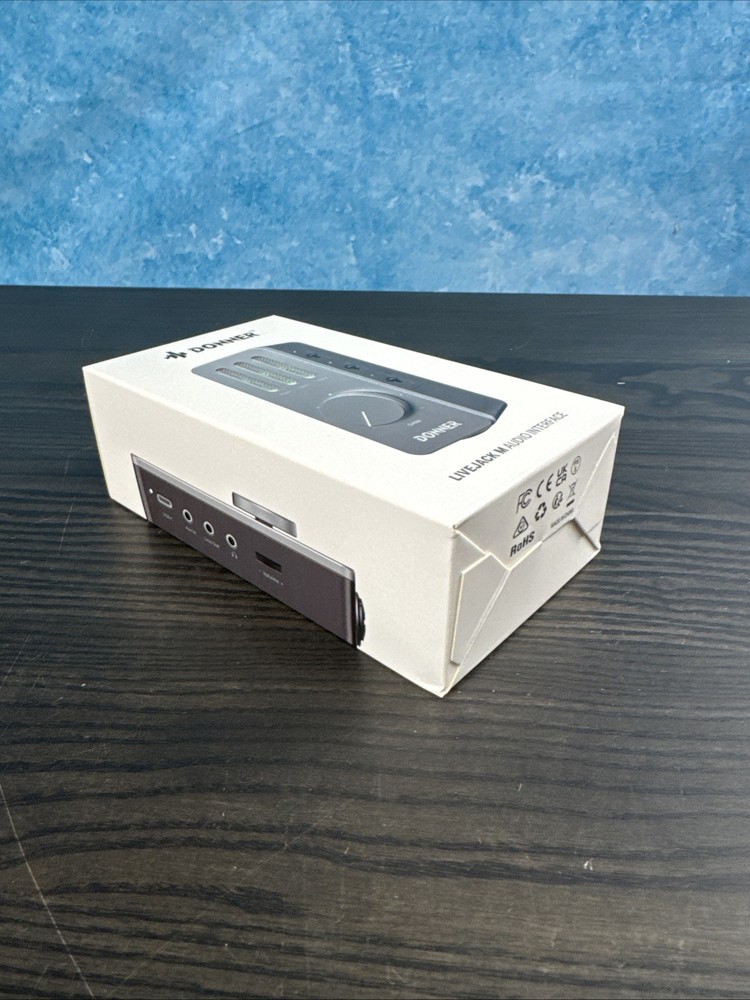 Donner Livejack M Grey USB C Charging Audio Interface New