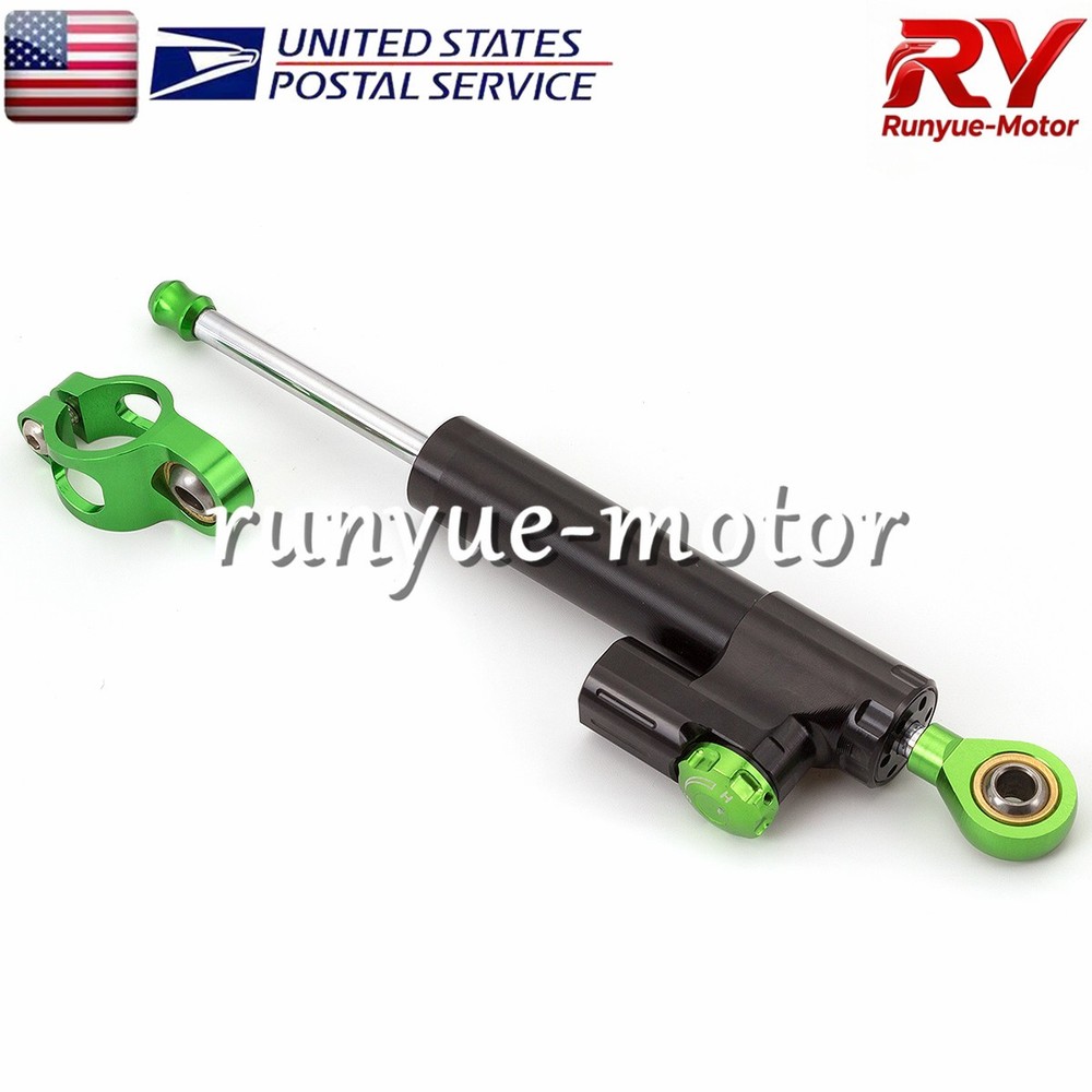 Adjustable Steering Damper Stabilizer Shock Linear Control Universal Aluminum