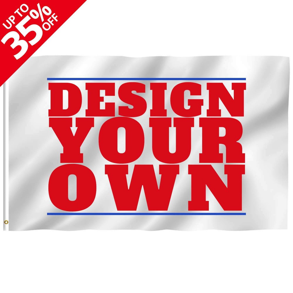 Anley Custom Flag Customized Flags - Print Your Own Logo/Design