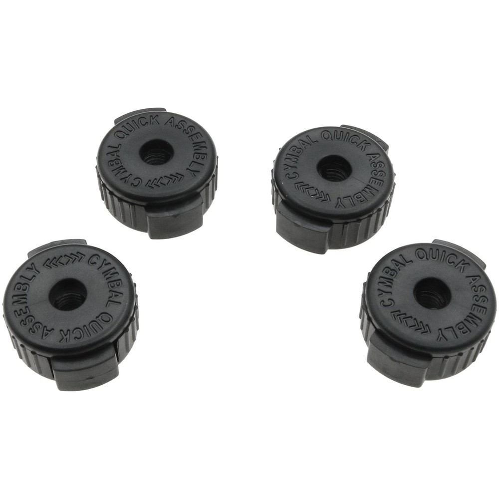 8-Pack Drum Cymbal Nuts, 8mm Plastic Quick Release Cymbal Nut, Black