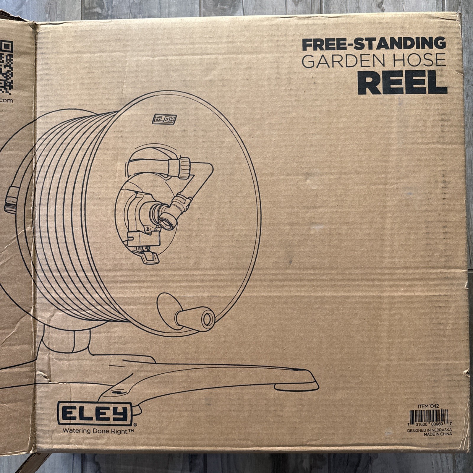 Eley 1042 Free Standing Garden Hose Reel, Reel Only New