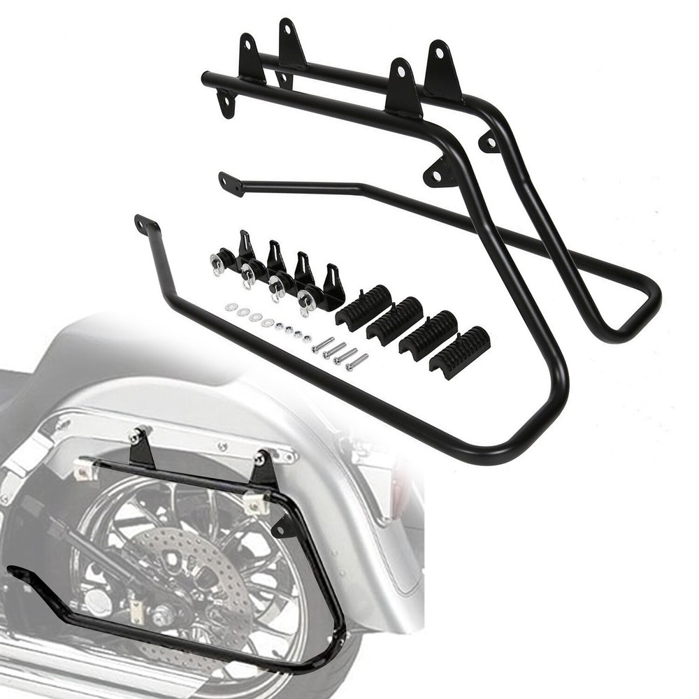 Saddlebag Conversion Brackets W/ Hardware Mounts Fit For Harley Softail 84-17 15