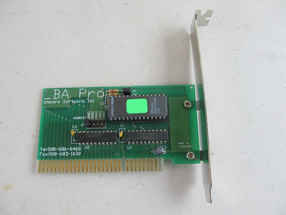 UNICORE Software _BA Pro Card IBM XT Vintage PC
