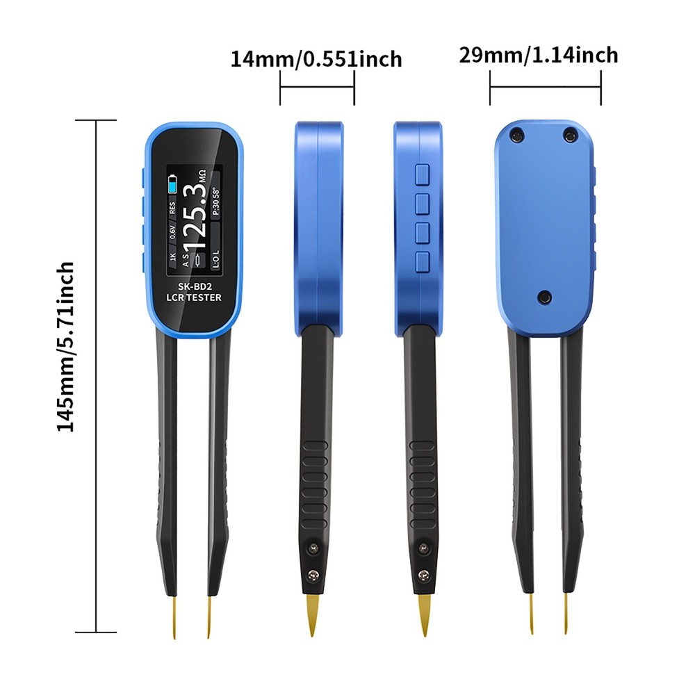 Digital Tweezers Meter With 7 Waveforms Output For Component Testing