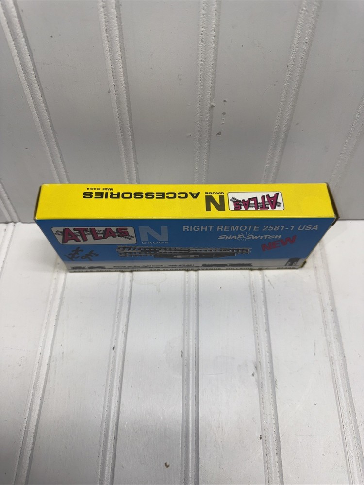 Atlas Right Remote Snap Switch Turnout NIB