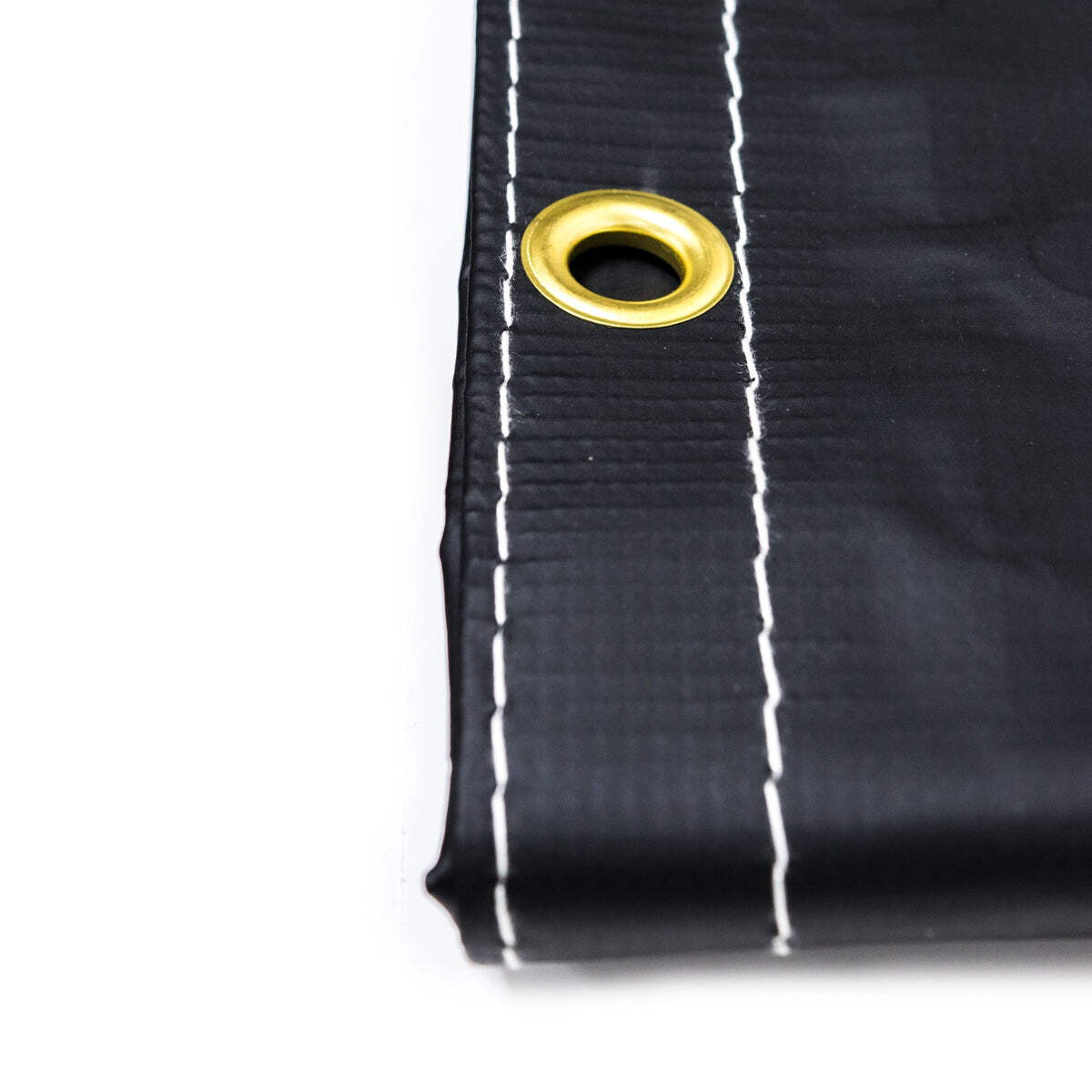 10X12 Heavy Duty Multi-Purpose PVC Solid Vinyl Black Tarp Tarpaulin w/ Grommets