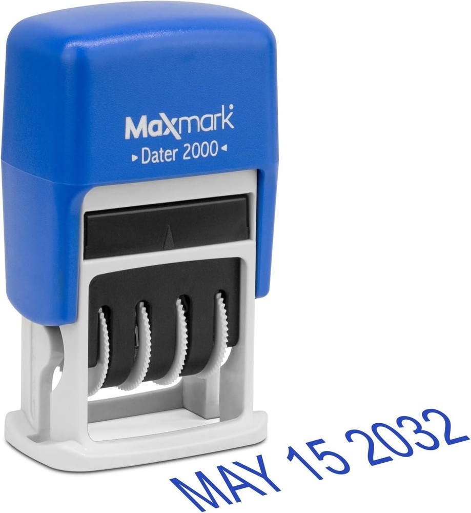 2000 Dater Self Inking Date Stamp - Blue