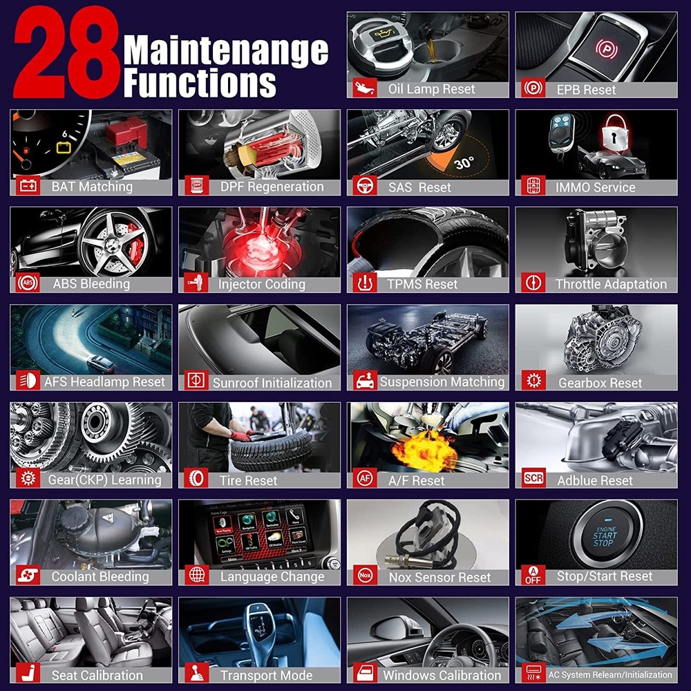 2024 LAUNCH CRP909E Pro Full System Diagnostic Tool OBD2 Scanner Key Coding TPMS