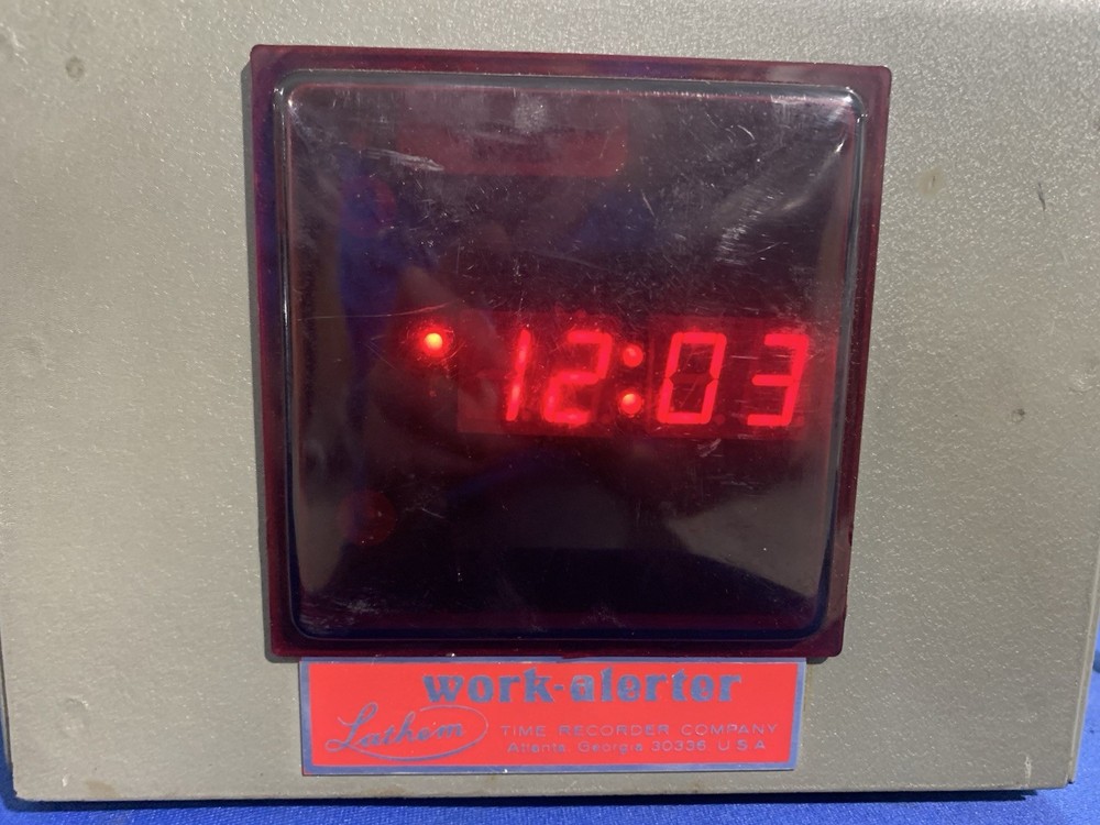 Lathem Work Alerter Digital Time Clock Buzzer - Power On Tested