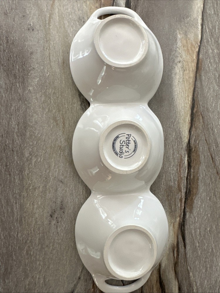 Potter's Studio Ceramic Chicken Condiment Tray