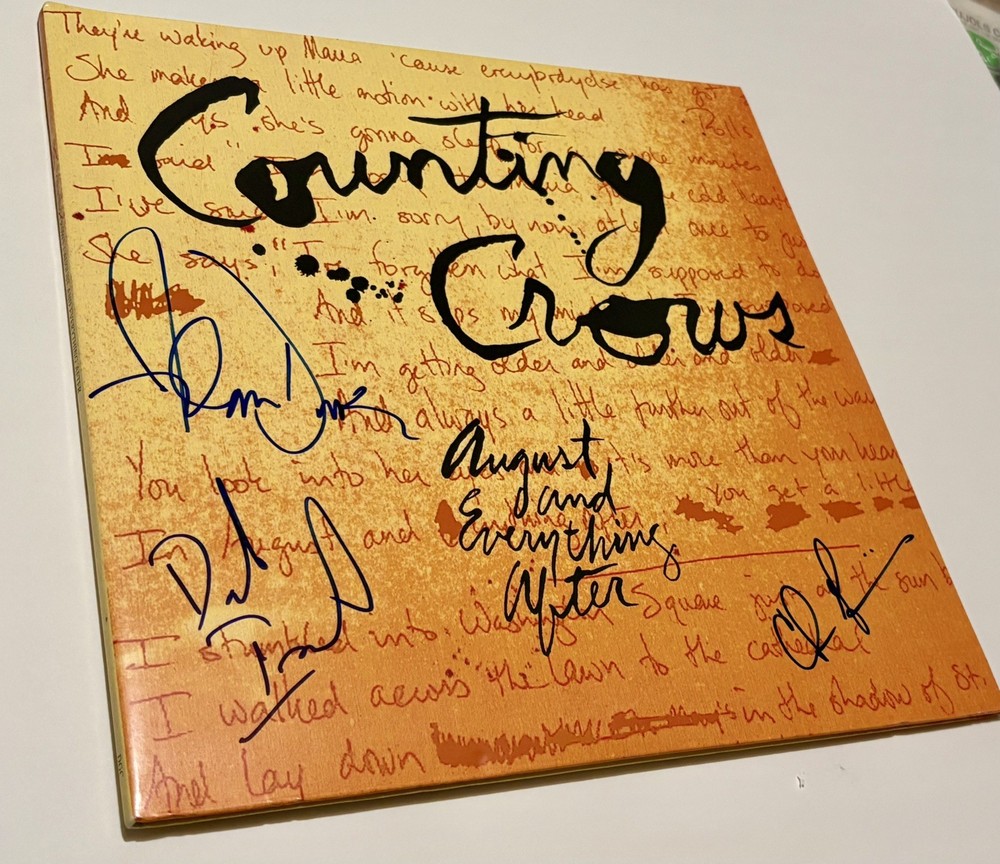 Counting Crows Autograph Vinyl🎸August And Everything After🎸