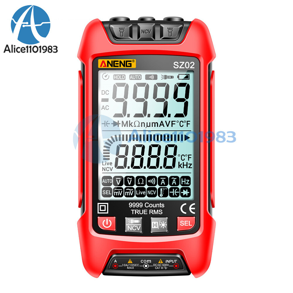 Digital Multimeter Voltmeter Resistance Capacitance Temp Transistor Tester