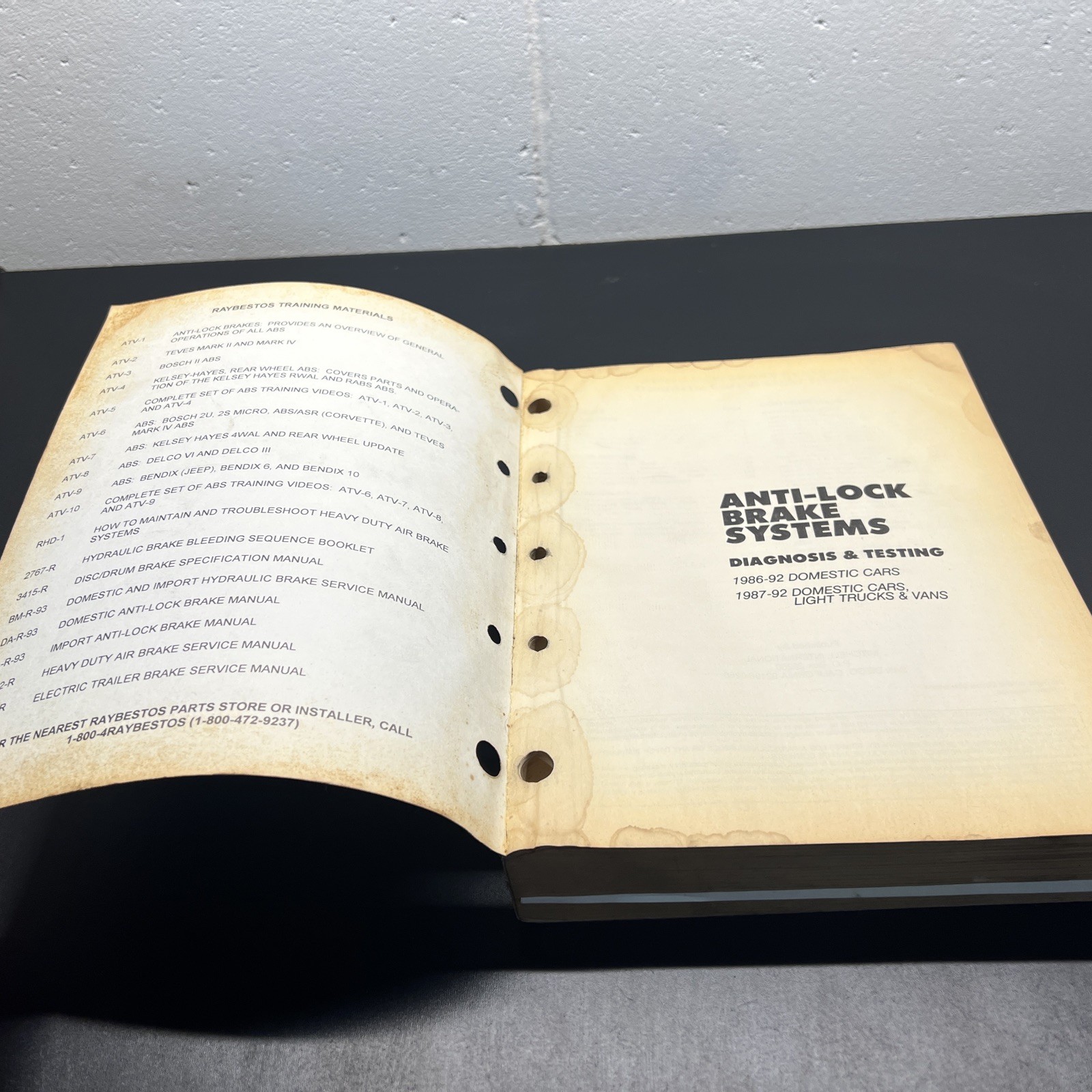 Raybestos Domestic Anti-lock Brake Systems Service Manual