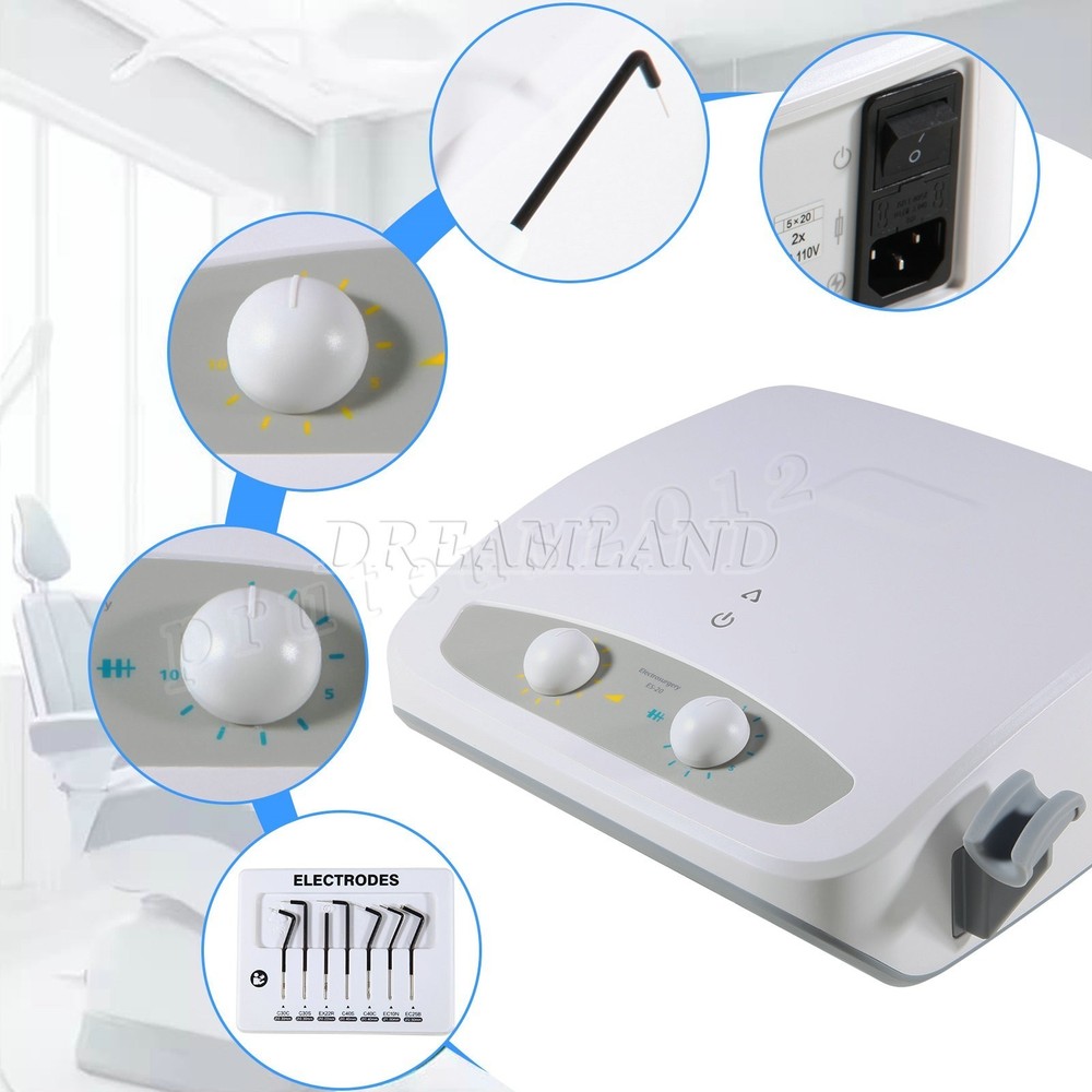 Electro Electrosurgery Unit Machine High Frequency Electric 7 Knife Tips CE
