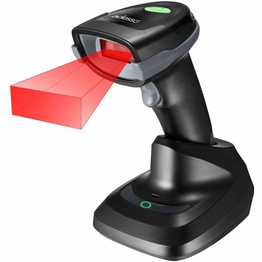 Adesso Wireless/Bluetooth/Wired 2D Barcode Scanner with Charging Cradle