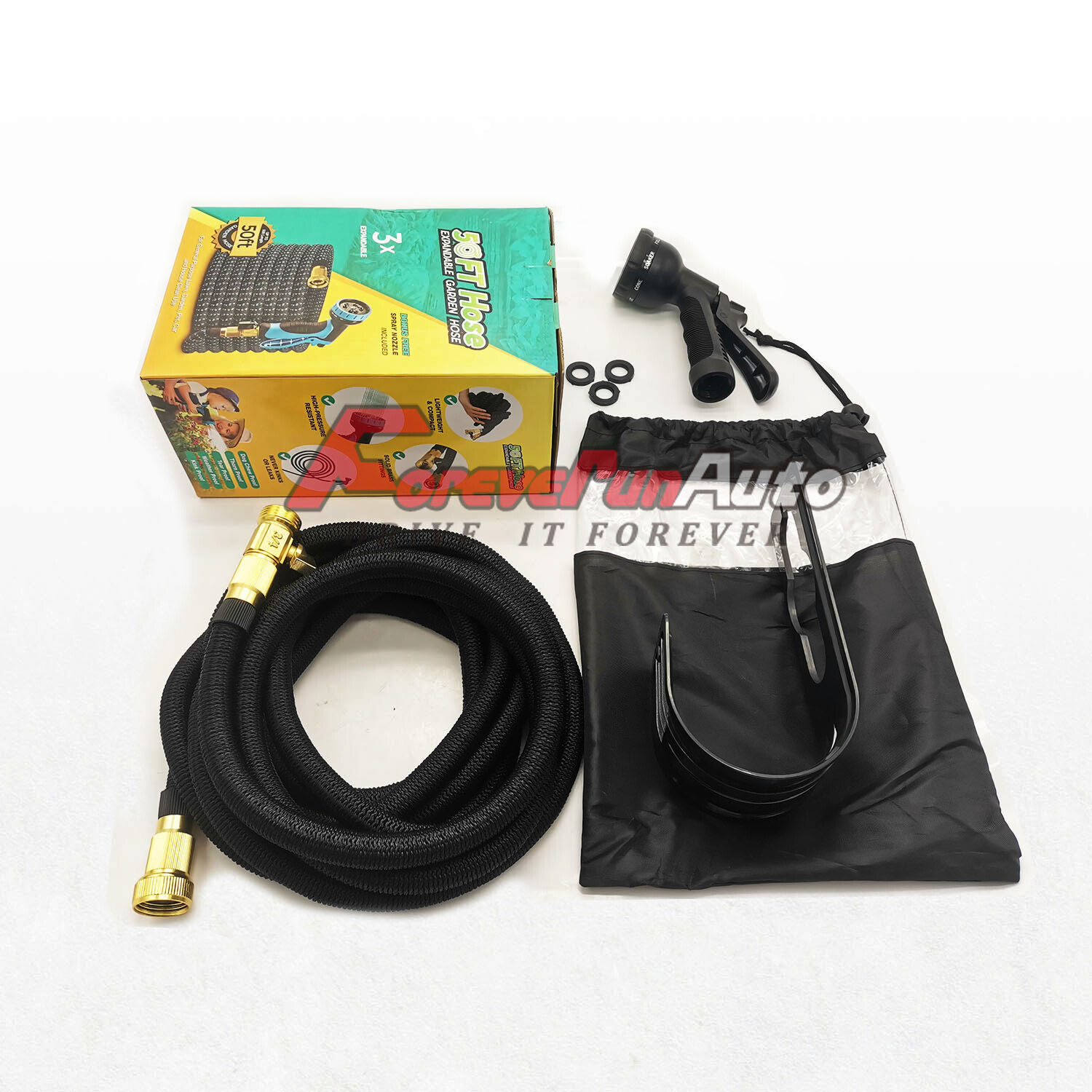 3X Stronger Deluxe Expandable Flexible Garden Water Hose (25ft,50ft,75ft,100ft)