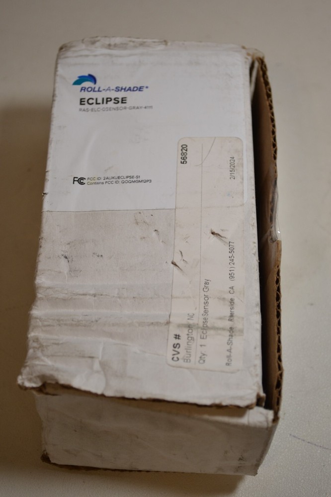 Roll-A-Shade ECLIPSE RAS-ELC-0SENSOR-GRAY-4111