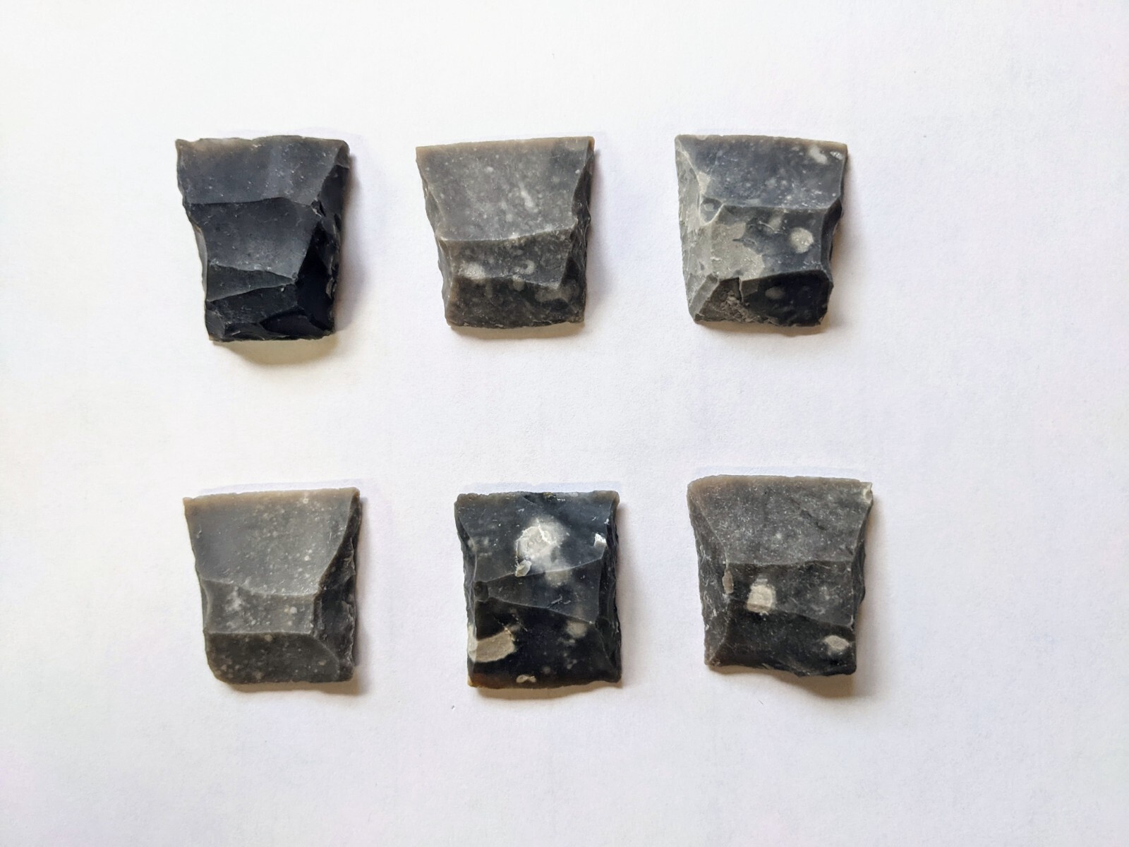 Musket Flints, Gun Flints Muzzeloading ,  6 Piece Set 5/8 ths