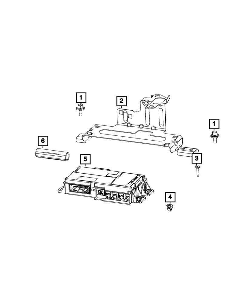 Genuine Mopar Engine Control Unit Bracket 68373927AA