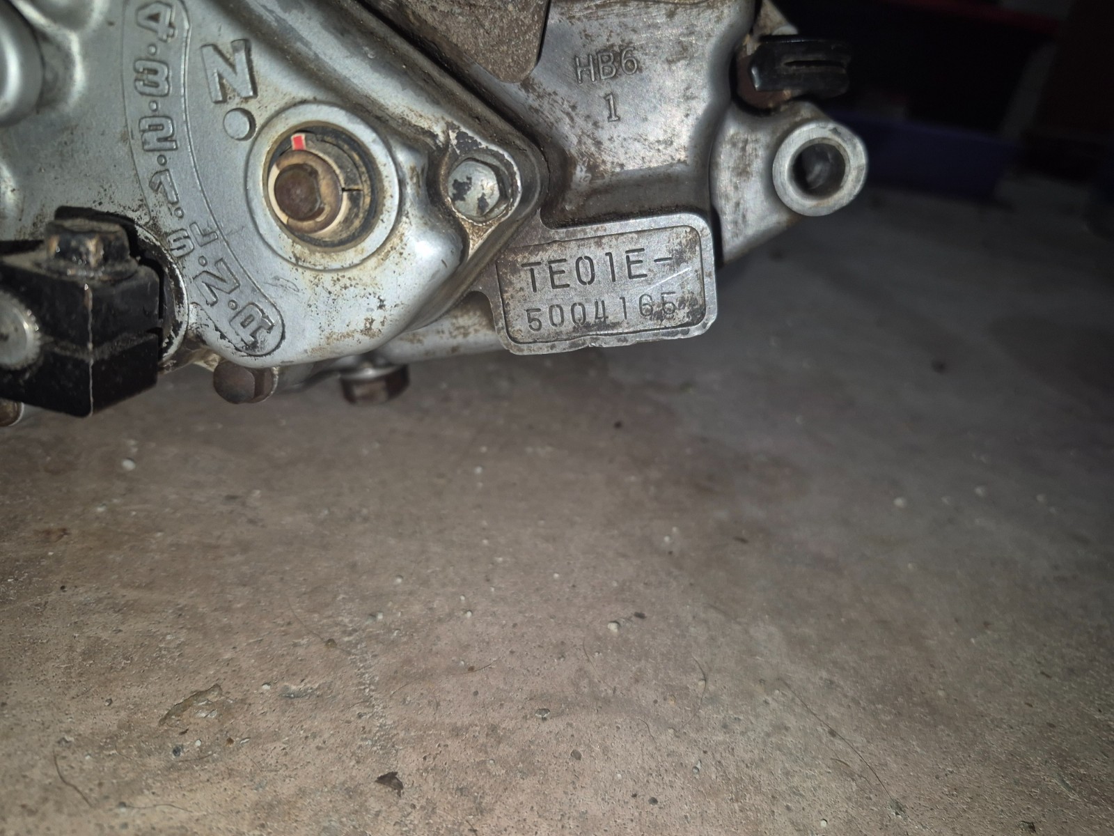 1987 Honda TRX125 Fourtrax Complete Engine TE01E-5004165