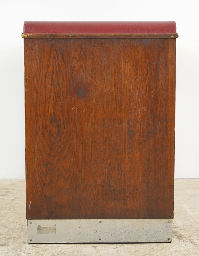 Art Deco Wood & Vinyl Console Table