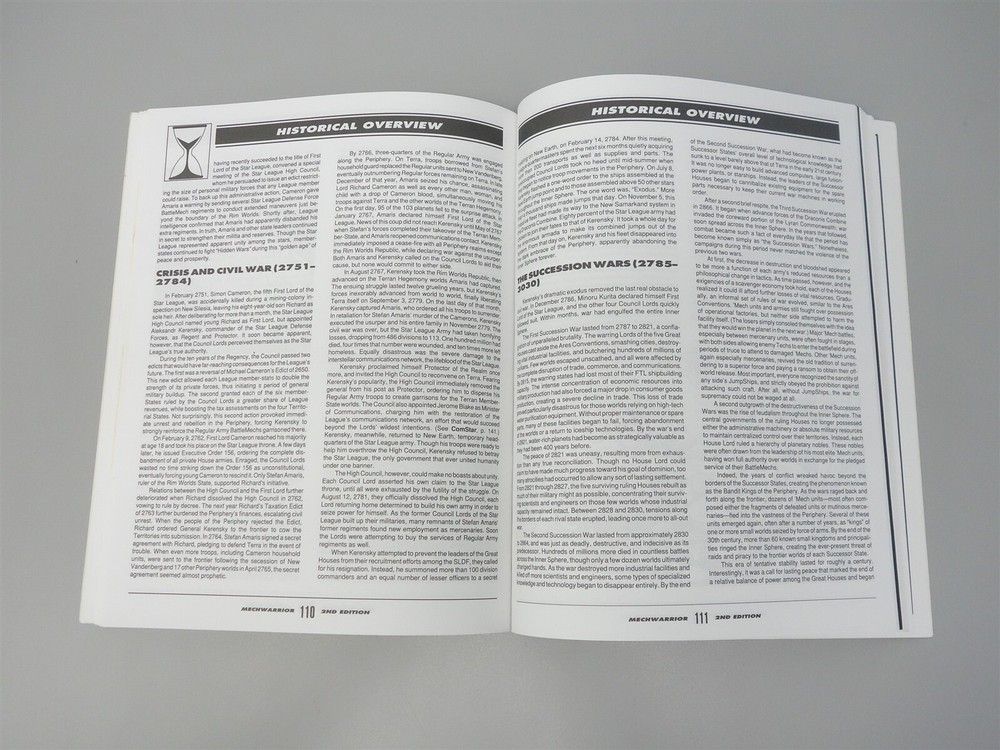 Mechwarrior - Battletech RPG: Second Edition Core Book