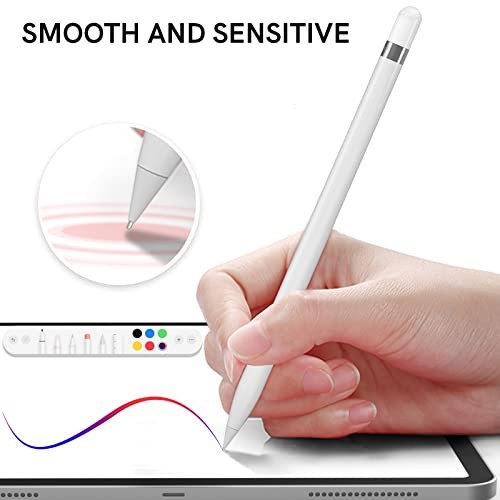 5 Pack Replacement Tips Compatible with Apple Pencil Pro/2nd White1.3mm