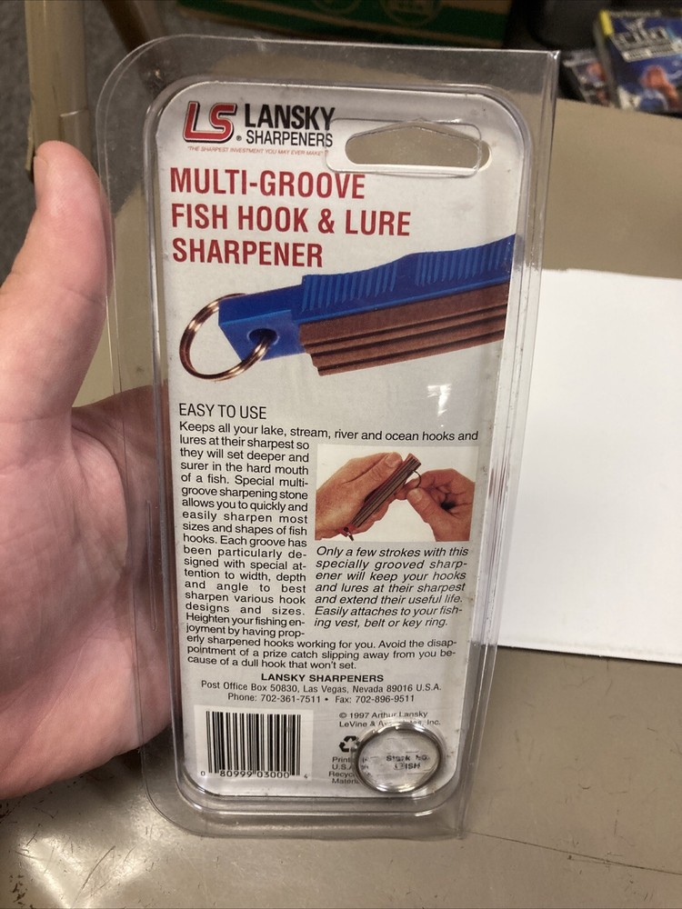 Lansky Sharpeners Multi-Groove Fish Hook & Lure Sharpener