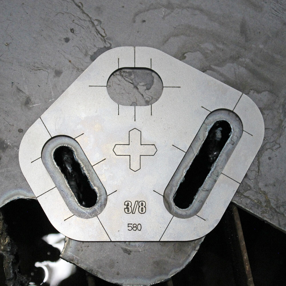 Plasma Stencil - Tri Slot Cutter Guide - 3 pc. Kit