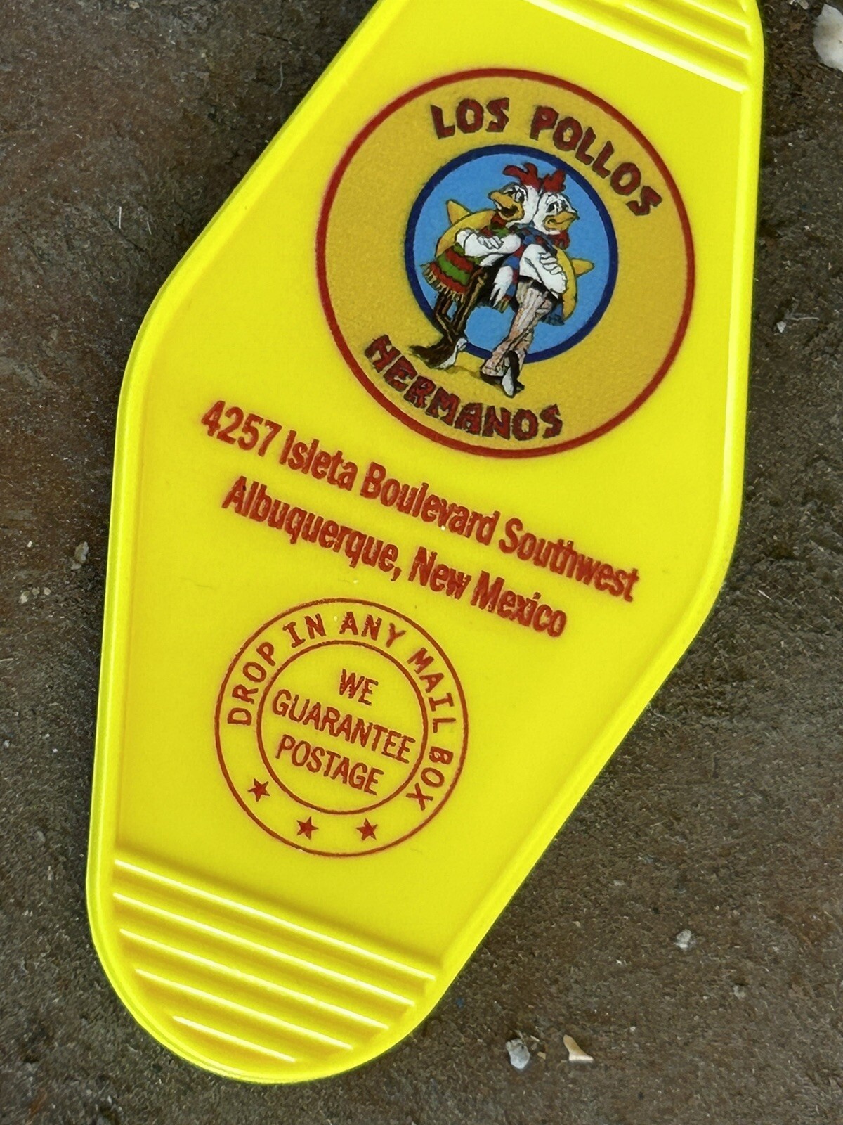 Breaking Bad Los Pollos Hermanos inspired keytag