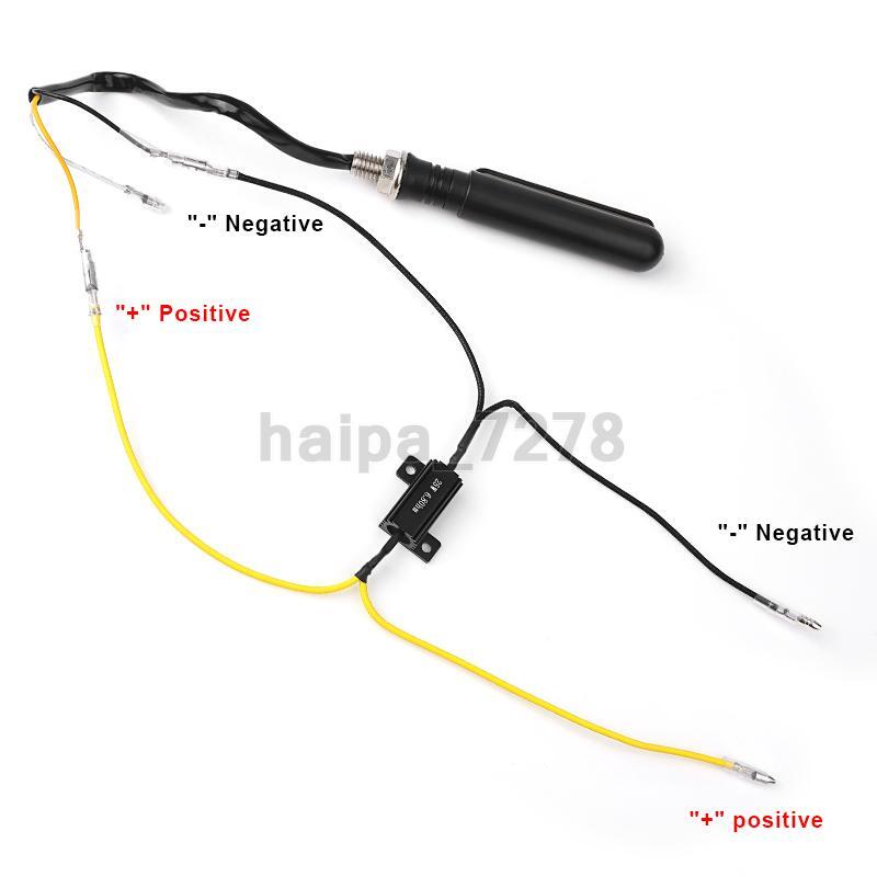 2Pcs LED Load Resistor Indicator Motorcycle Turn Signal Flash Blinker Universal