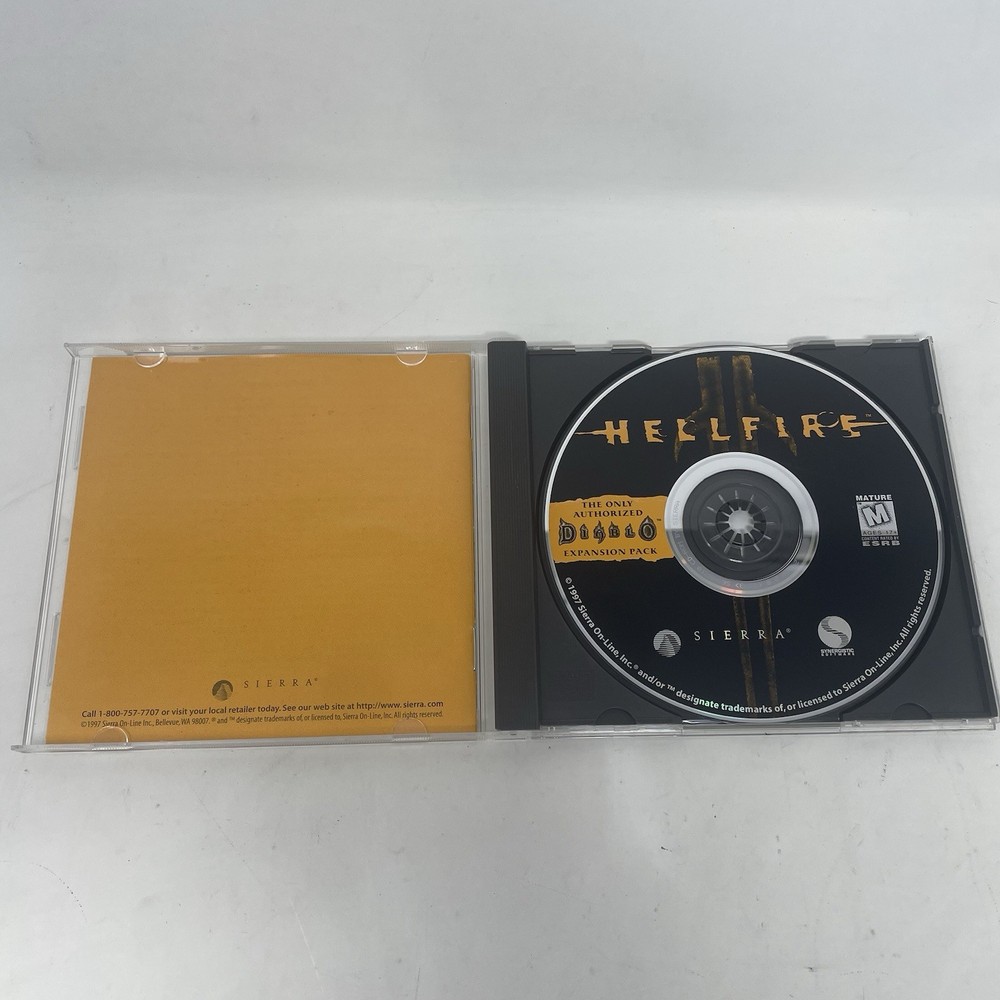 Hellfire Single Player Diablo Expansion Pack Standard Case PC Sierra