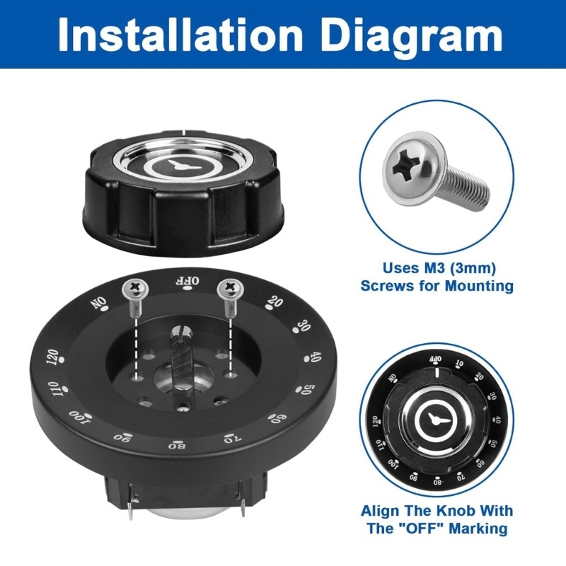 Panel Mount Mechanical Timer with Bells Adjustable Settings Timer Switches