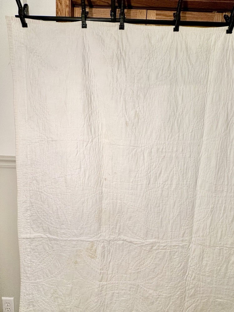 Handmade Patchwork Cotton Wedding Ring Quilt