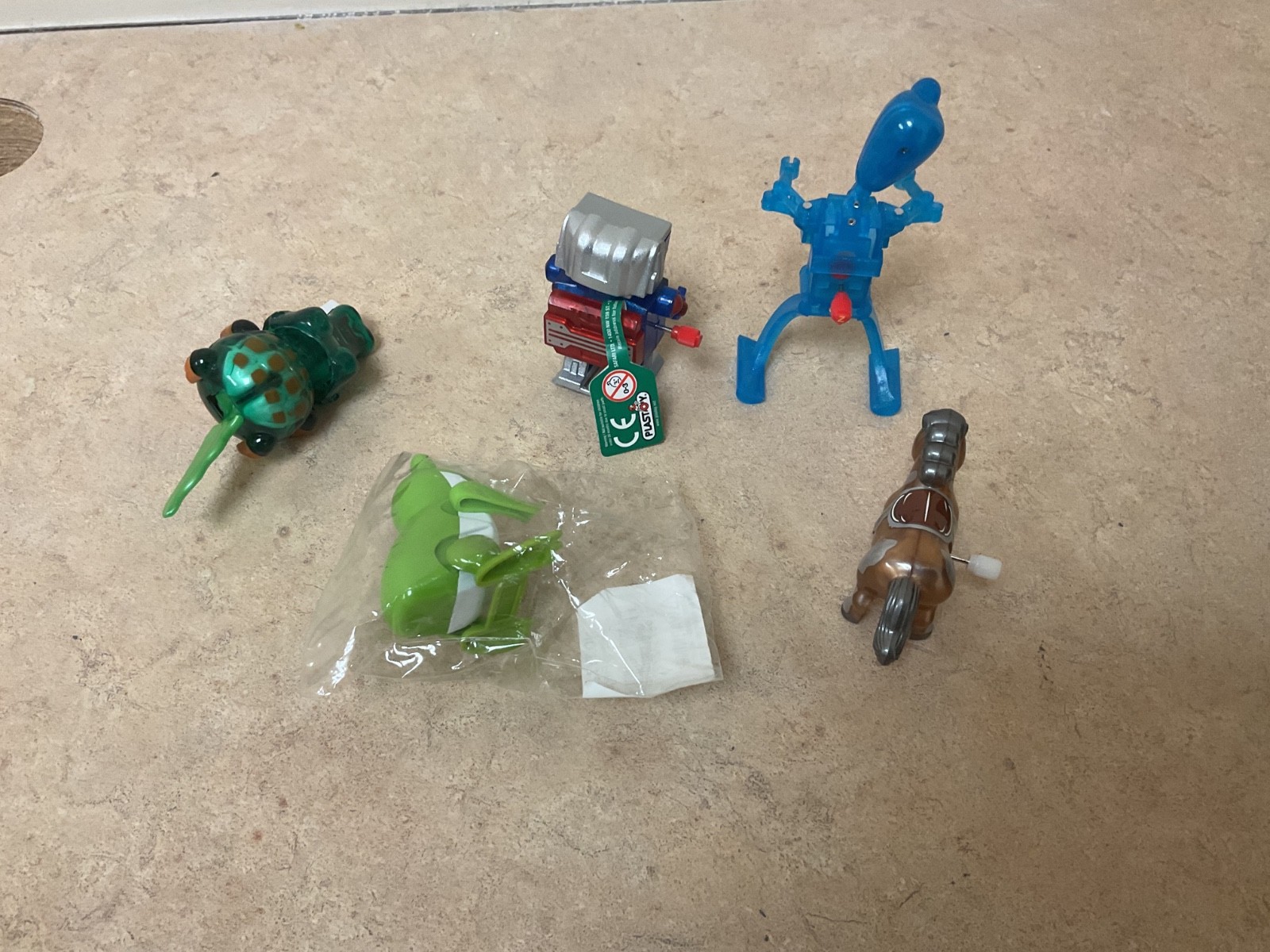 Z Wind Ups Max, horse, robot, alligator, frog crab Windup Toys lot of 6