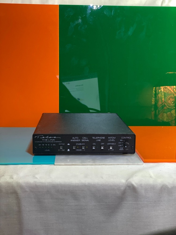 Telos 'The Link" Intercom to Telephone interface system & Power supply