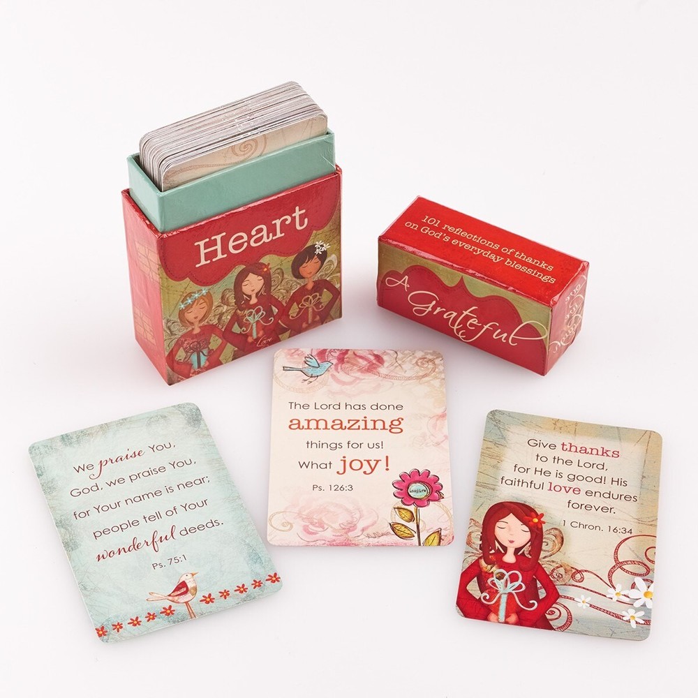 A Grateful Heart, Inspirational Scripture Cards to Keep or Share