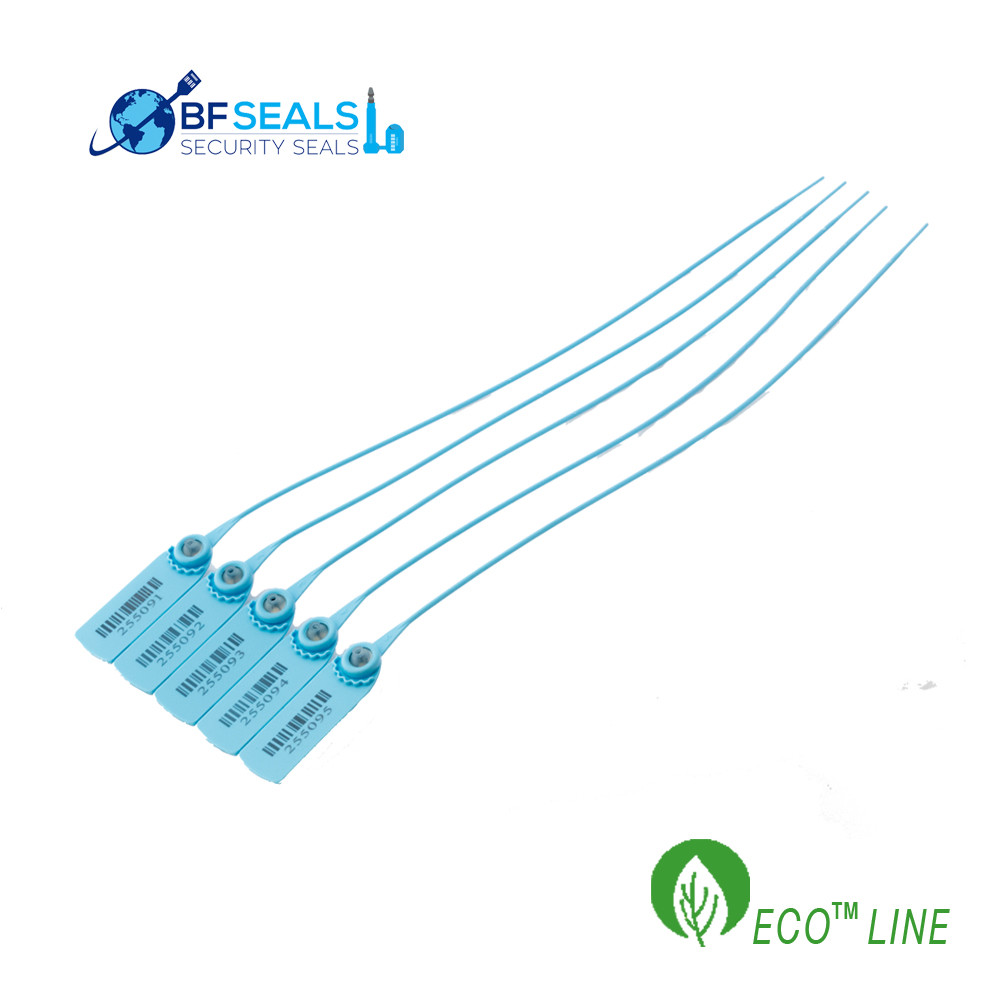 PULL TIGHT ECOLine Security Seal, 100 Pcs, 16" BLUE, Numbered BF-12PT12