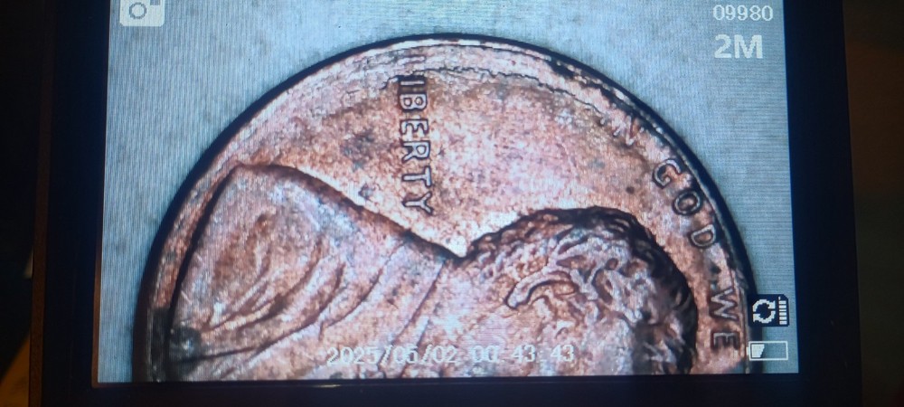 1986 Lincoln Cent  Lamination Error             #128