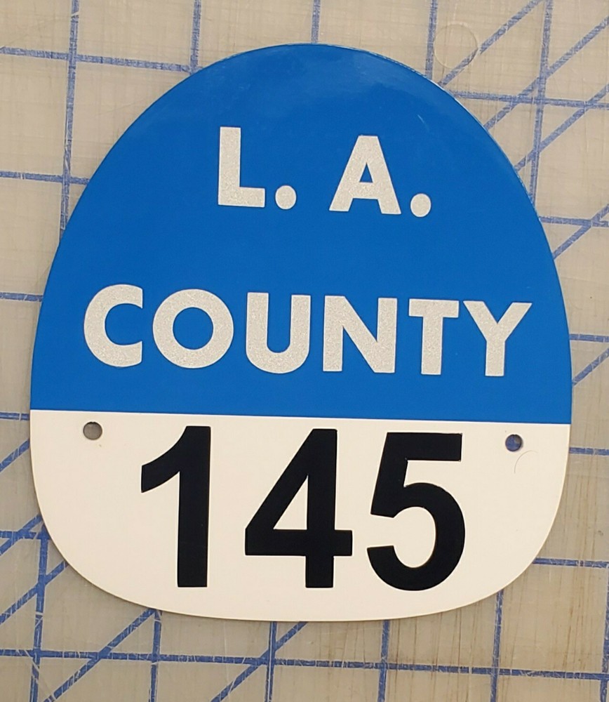 LA COUNTY 145 FIRE HELMET SHIELD