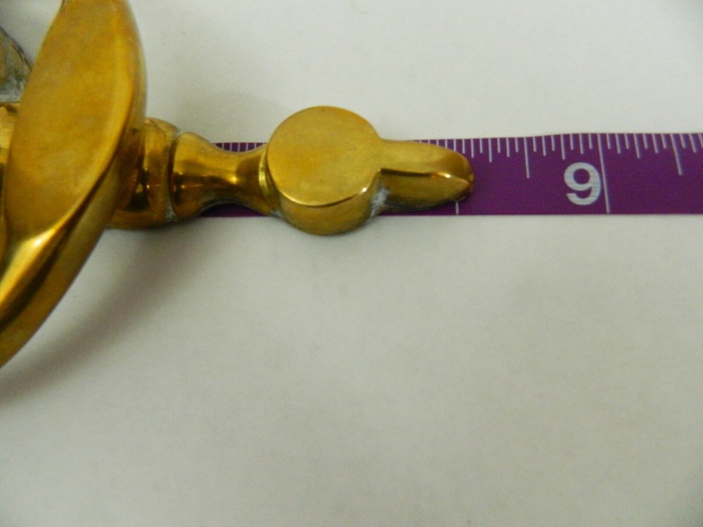 Vintage Brass Door Knocker Spread Eagle Engraved "Cherry"