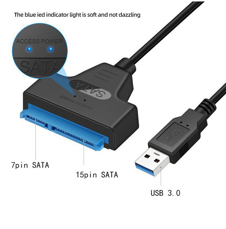 USB 3.0 to 2.5" SATA III Hard Drive Adapter Cable/UASP -SATA to USB3.0 Converter
