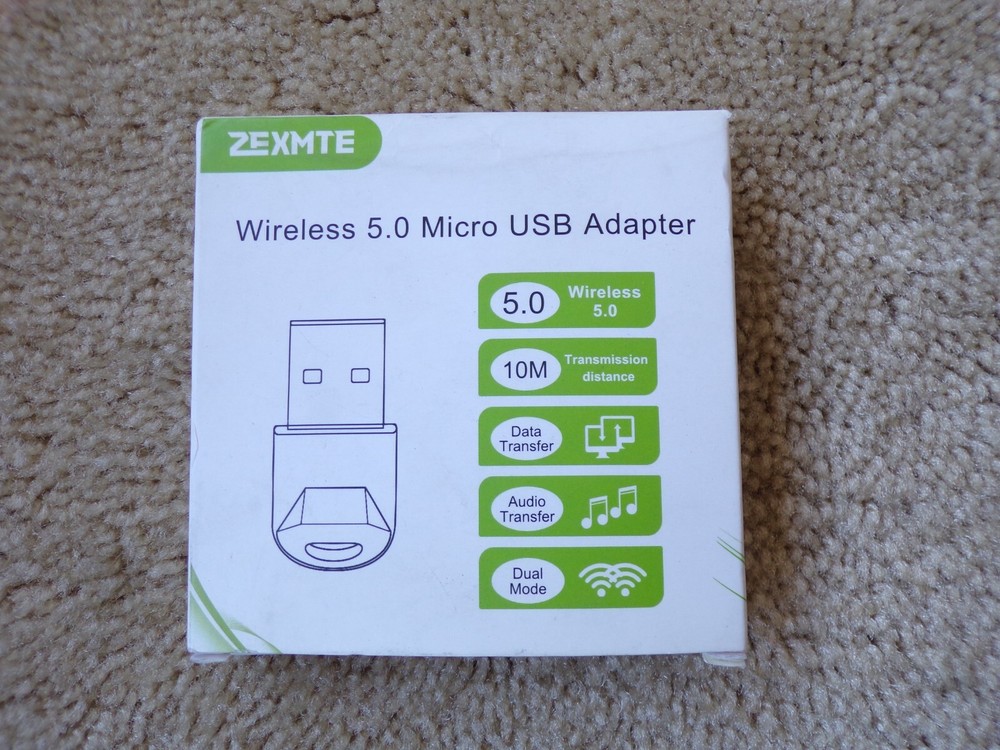 Zexmte Wireless 5.0 Micro USB Adapter Dongle: T26