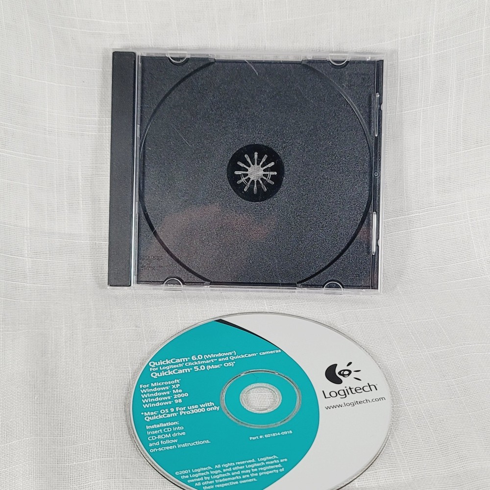Logitech 6.0 (Win) 5.0 (Mac) Driver Installation Disc For ClickSmart & QuickCam