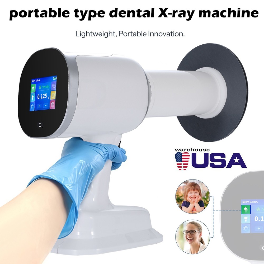 USA Dental Handheld X-rays Unit Machine +Scatter Shield Protective Ring